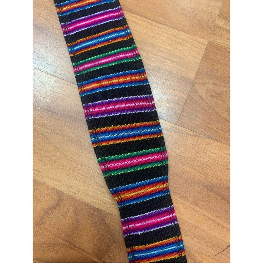 Henry Heller Multicolor Stripes Guitar Strap 48-in - Picture 10 of 13